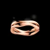Anello, oro rosso 18k
