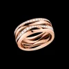 Anello, oro rosso 18k, diamanti