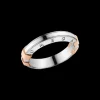 Anello, oro rosso 18k, oro bianco 18k