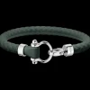 Bracciale, caucciù, acciaio inossidabile