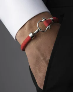 Bracciale, caucciù, acciaio inossidabile