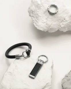 Bracciale, caucciù, titanio