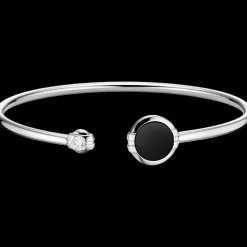 Bracciale, oro bianco 18k, diamanti, onice