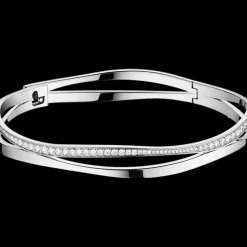 Bracciale, oro bianco 18k, diamanti