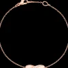 Bracciale, oro rosso 18k, diamanti