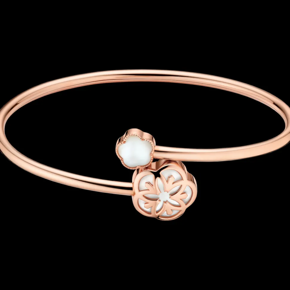 Bracciale, oro rosso 18k, madreperla