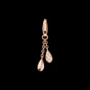 Charm, oro rosso 18k, diamanti