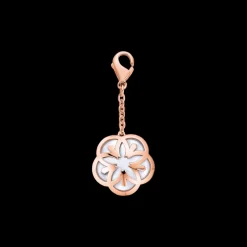 Charm, oro rosso 18k, madreperla