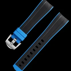 Cinturino in caucciù nero con fibbia ad ardiglione per il Seamaster Planet Ocean Ultra Deep