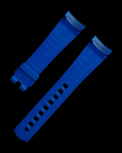 Cinturino in caucciù nero con fibbia ad ardiglione per il Seamaster Planet Ocean Ultra Deep