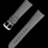 Cinturino in satin tecnico grigio con fibbia ad ardiglione