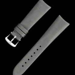 Cinturino in satin tecnico grigio con fibbia ad ardiglione