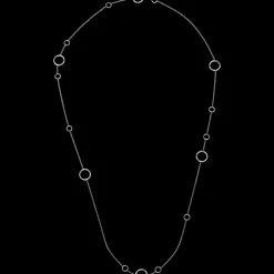 Collier, oro bianco 18k
