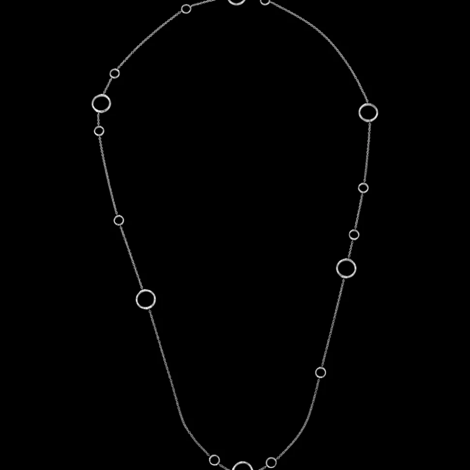Collier, oro bianco 18k