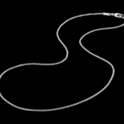 Collier, oro bianco 18k