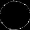 Collier, oro bianco 18k, diamanti
