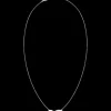 Collier, oro bianco 18k, diamanti