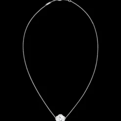 Collier, oro bianco 18k, madreperla