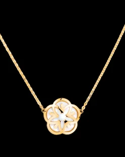Collier, oro giallo 18k, madreperla