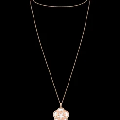 Collier, oro rosso 18k, madreperla
