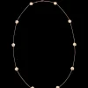 Collier, oro rosso 18k, madreperla