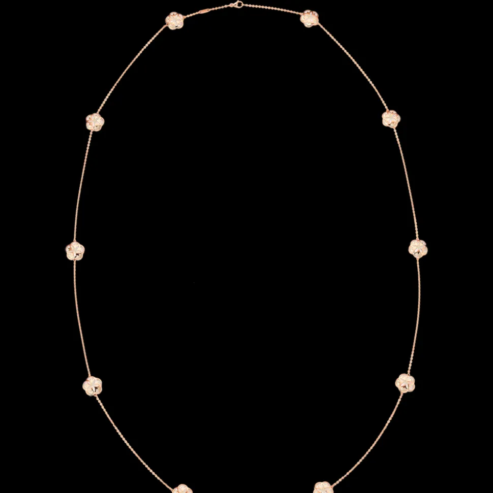 Collier, oro rosso 18k, madreperla