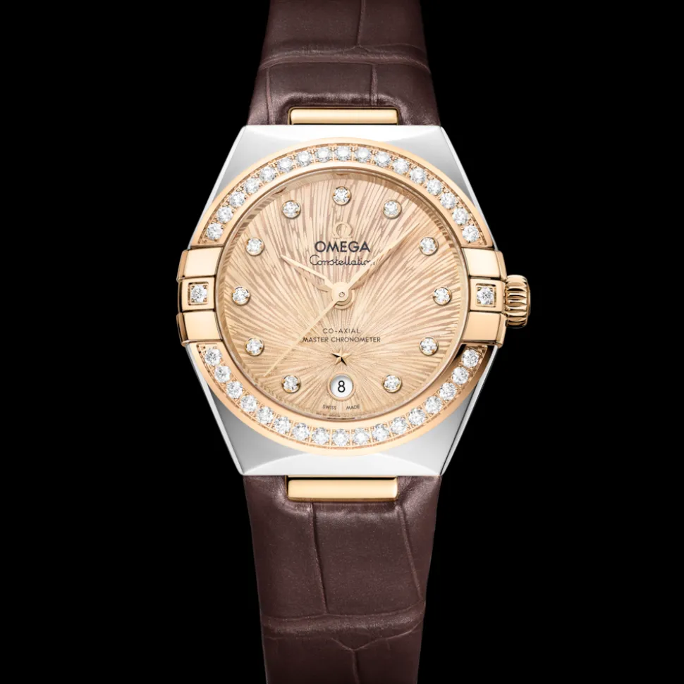 29 mm, acciaio ‑ oro Moonshine™ su alligatore