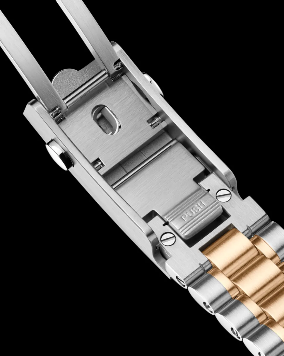 42 mm, acciaio ‑ oro Moonshine™ su acciaio‑oro Moonshine™