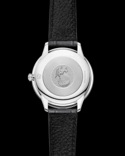 30 mm, acciaio su cinturino di pelle