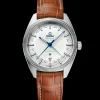 41 mm, acciaio su cinturino di pelle