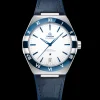 41 mm, acciaio su cinturino di pelle