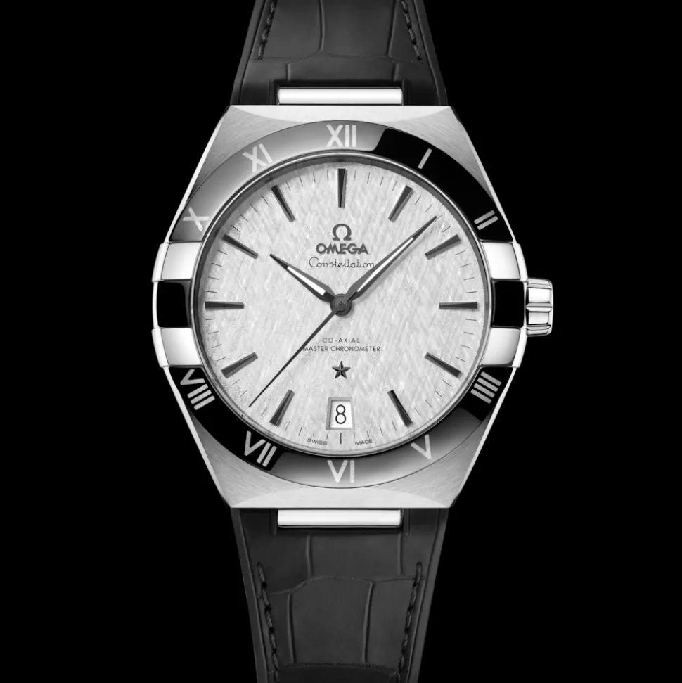 41 mm, acciaio su cinturino di pelle