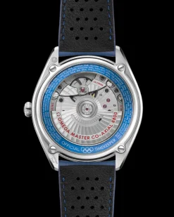 39,5 mm, acciaio su cinturino di pelle