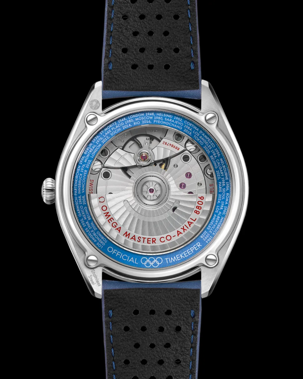 39,5 mm, acciaio su cinturino di pelle