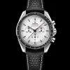 42 mm, acciaio su cinturino di pelle