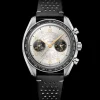 43 mm, acciaio su cinturino di pelle