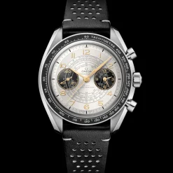 43 mm, acciaio su cinturino di pelle