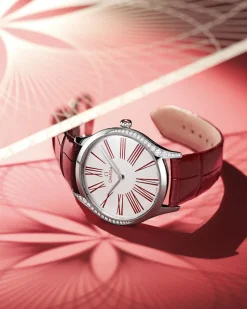 36 mm, acciaio su cinturino di pelle