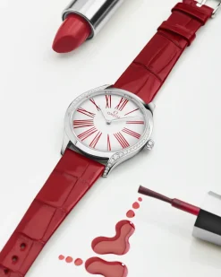 36 mm, acciaio su cinturino di pelle