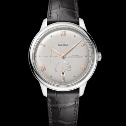 41 mm, acciaio su cinturino di pelle