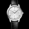 41 mm, acciaio su cinturino di pelle