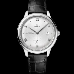41 mm, acciaio su cinturino di pelle