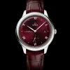 41 mm, acciaio su cinturino di pelle