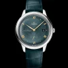 41 mm, acciaio su cinturino di pelle