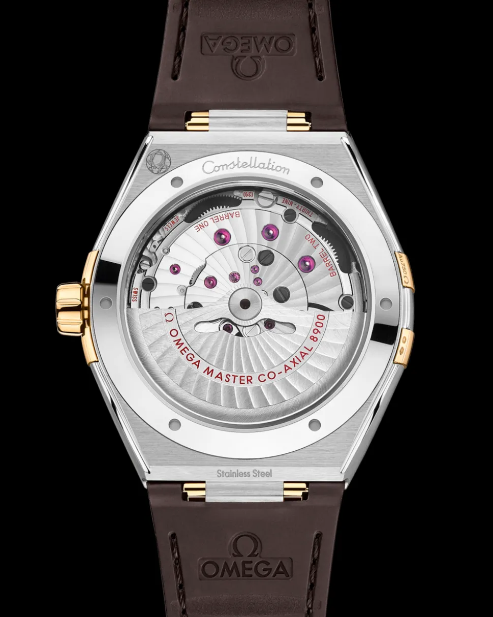 41 mm, acciaio‑oro giallo su cinturino di pelle