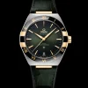 41 mm, acciaio‑oro giallo su cinturino di pelle