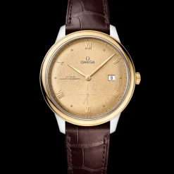 41 mm, acciaio‑oro giallo su cinturino di pelle