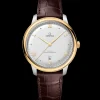40 mm, acciaio‑oro giallo su cinturino di pelle