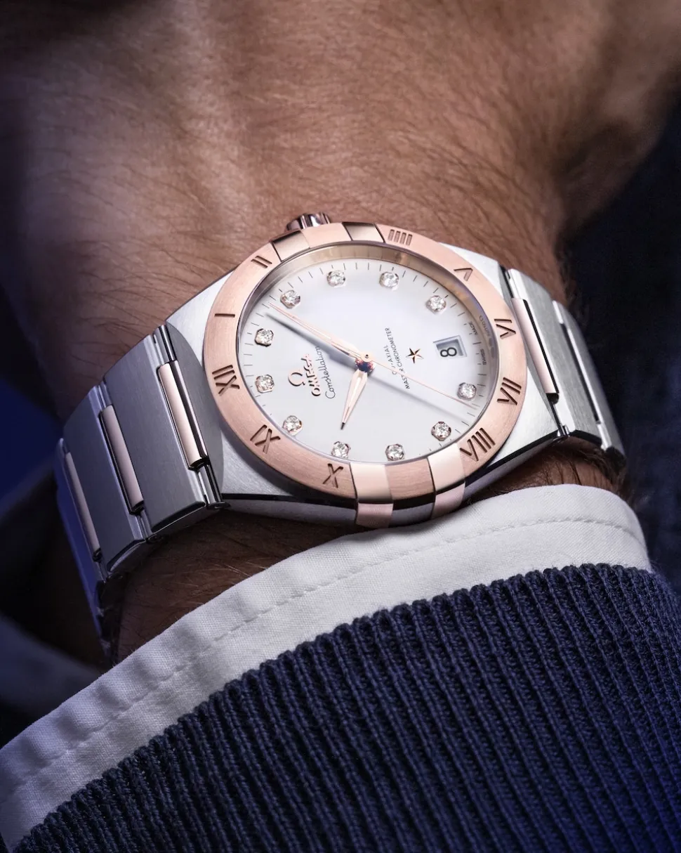39 mm, acciaio‑oro Sedna™ su acciaio‑oro Sedna™