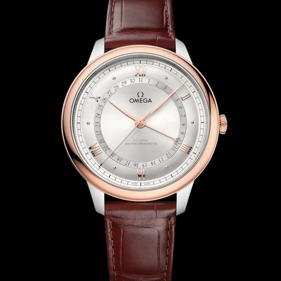 42 mm, acciaio‑oro Sedna™ su alligatore